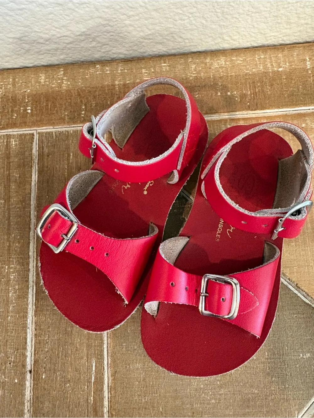 Salt Water Sandals by Hoy stylish red